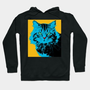 CAT POP ART  YELLOW Hoodie